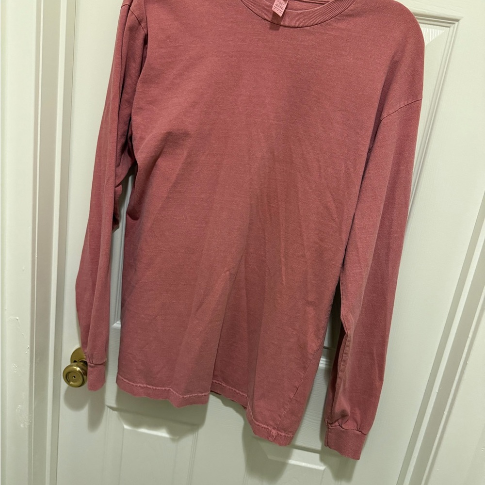 American Apparel Dusty Rose Long Sleeve Top